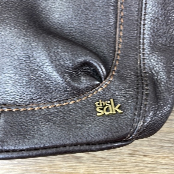 The Sak Cora Brown Genuine Leather Shoulder Bag, Crossbody Bag - Picture 2 of 9